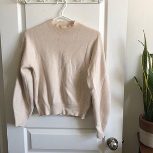 Cream mock neck sweater